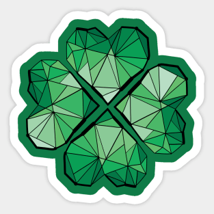 Geometric clover Sticker